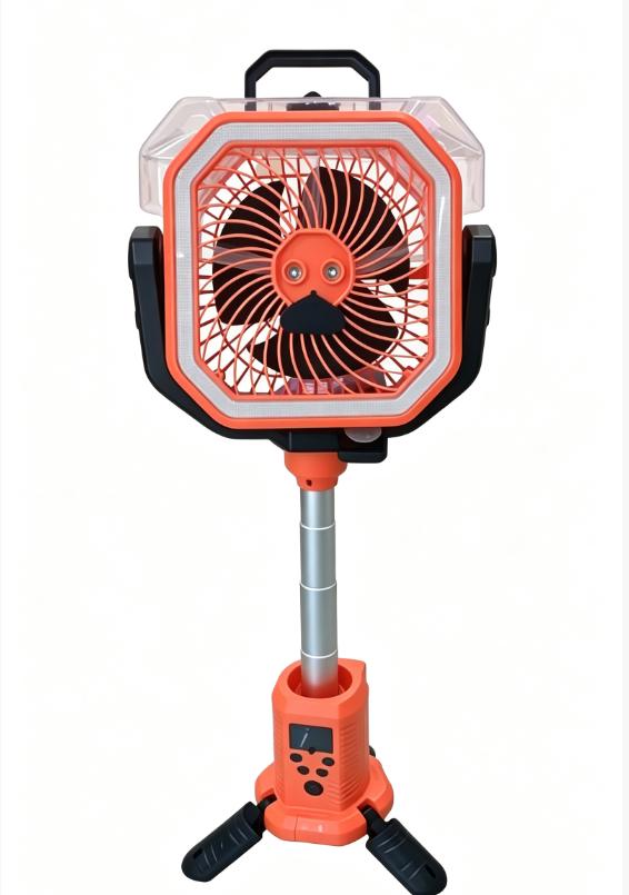 Orange standing Outdoor Camping Fan