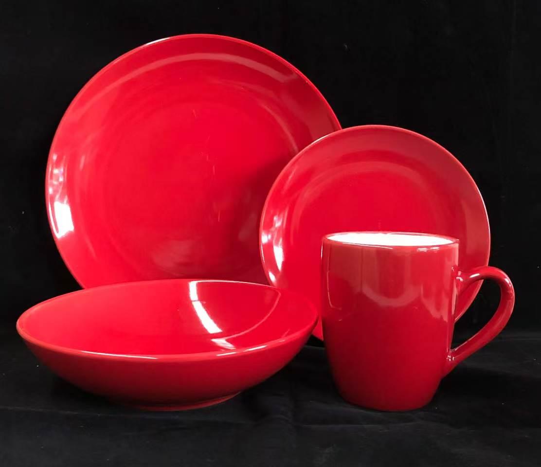 16 pcs dinner set  colors