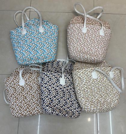New woven bag set mixed colour