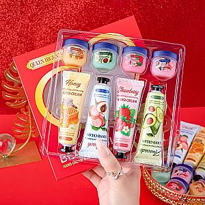 QUEENHIGHNESS Lip Mask & Hand Cream 8-Piece Set