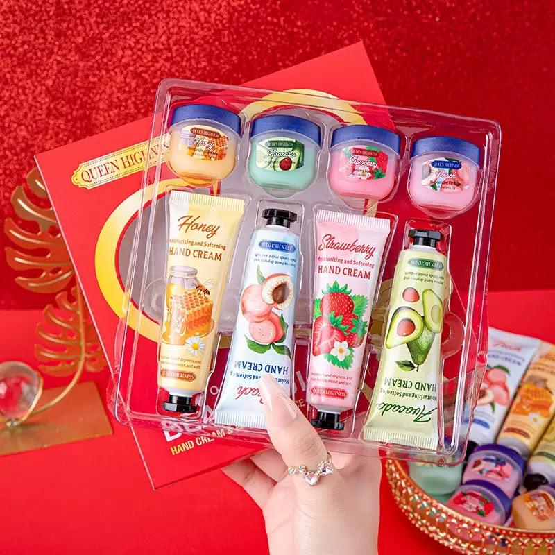 QUEENHIGHNESS Lip Mask & Hand Cream 8-Piece Set