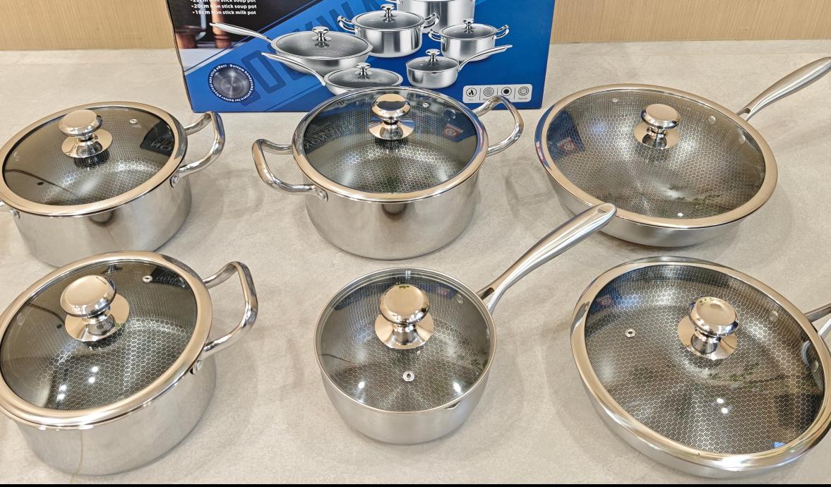 12PCS COOKWARE SET SS