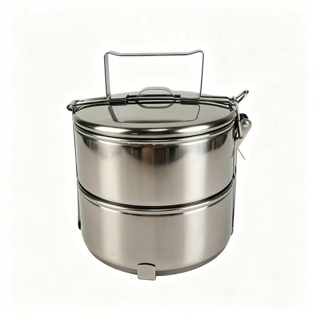 14cm Double layers lunch box SS