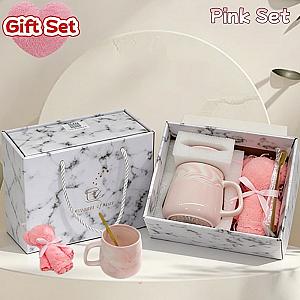 Cup and towel set