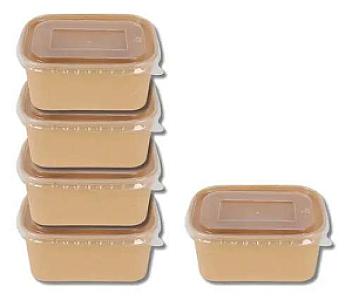 Kraft bowl 1300ml square(25pieces a pack)
