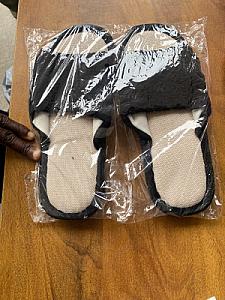 Fluffy slippers old stock