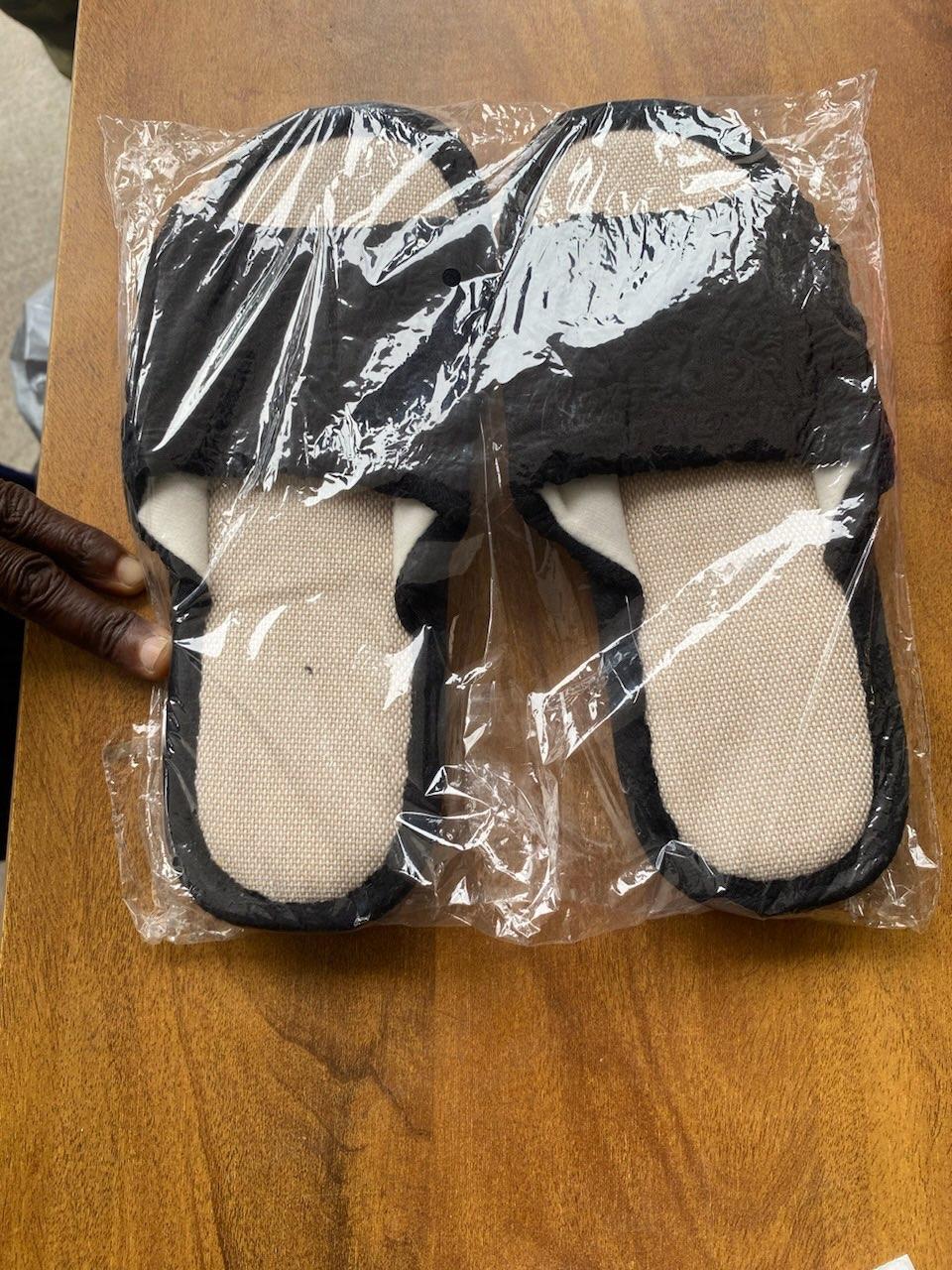 Fluffy slippers old stock
