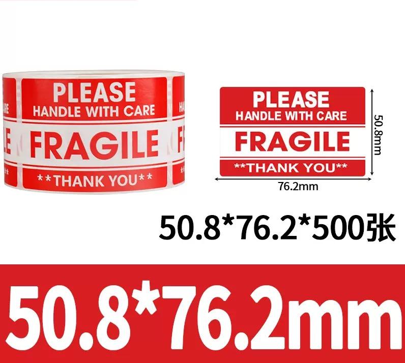 Fragile stickers